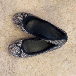 J Crew Girls CREWCUTS Multi Multi Glitter Flats